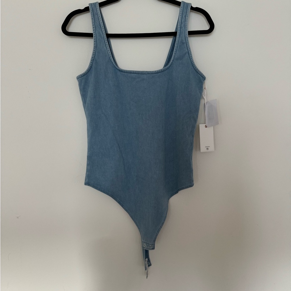 Good American denim bodysuit